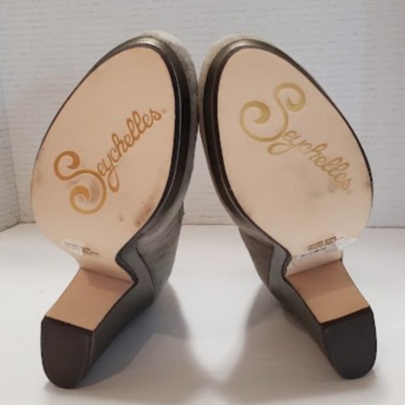 NEW Seychelles Suede Tokyo Platform Pump Heels in Taupe - Size 8 - Picture 8 of 16